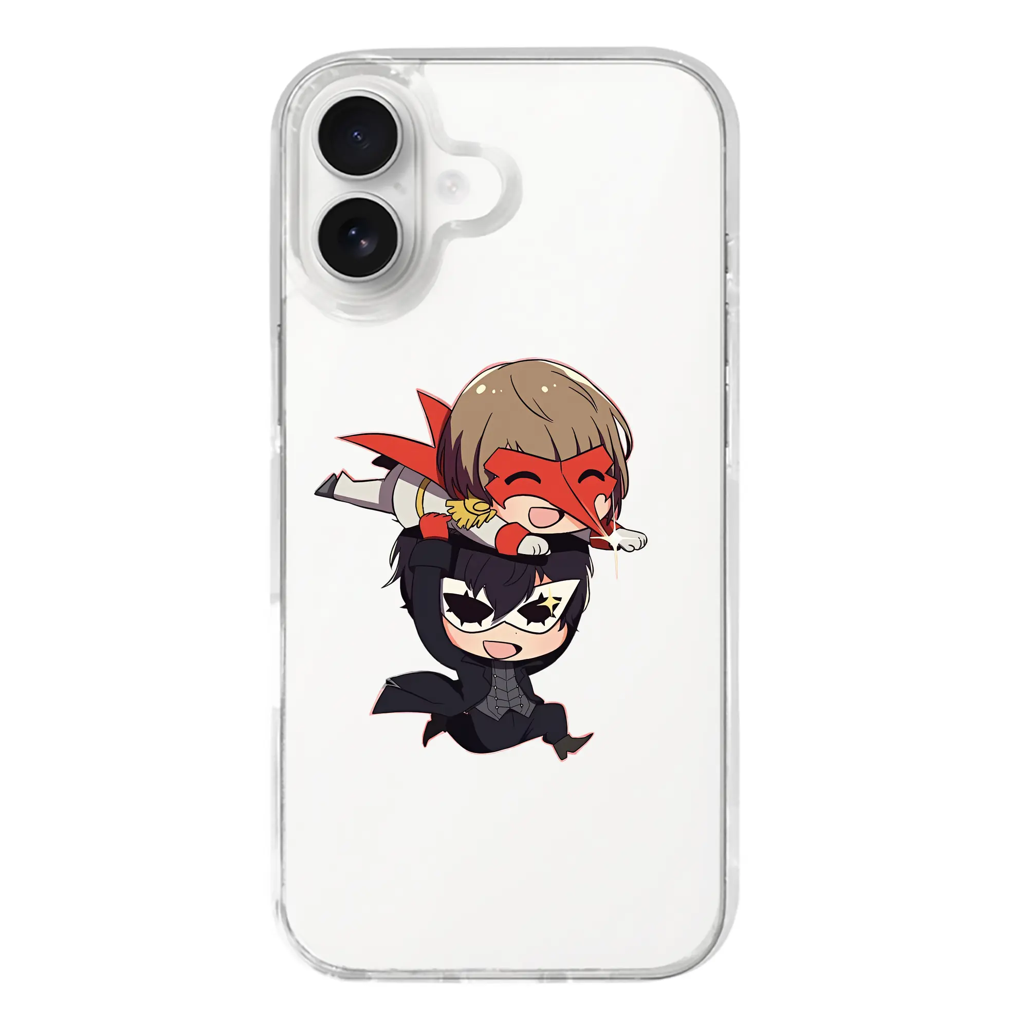 ペルソナ グッズ,明智吾郎 - iPhone 17シリーズ 透明スマホケース – 薄型・耐衝撃・精密フィット保護カバー